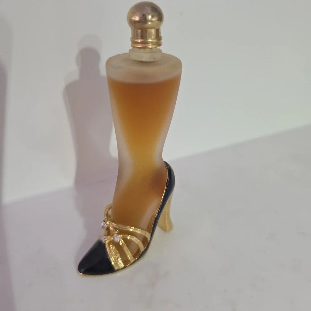 Vintage Jeweled Boot Frosted Caswell Massey Casma Stepping Out Miniature Purfume